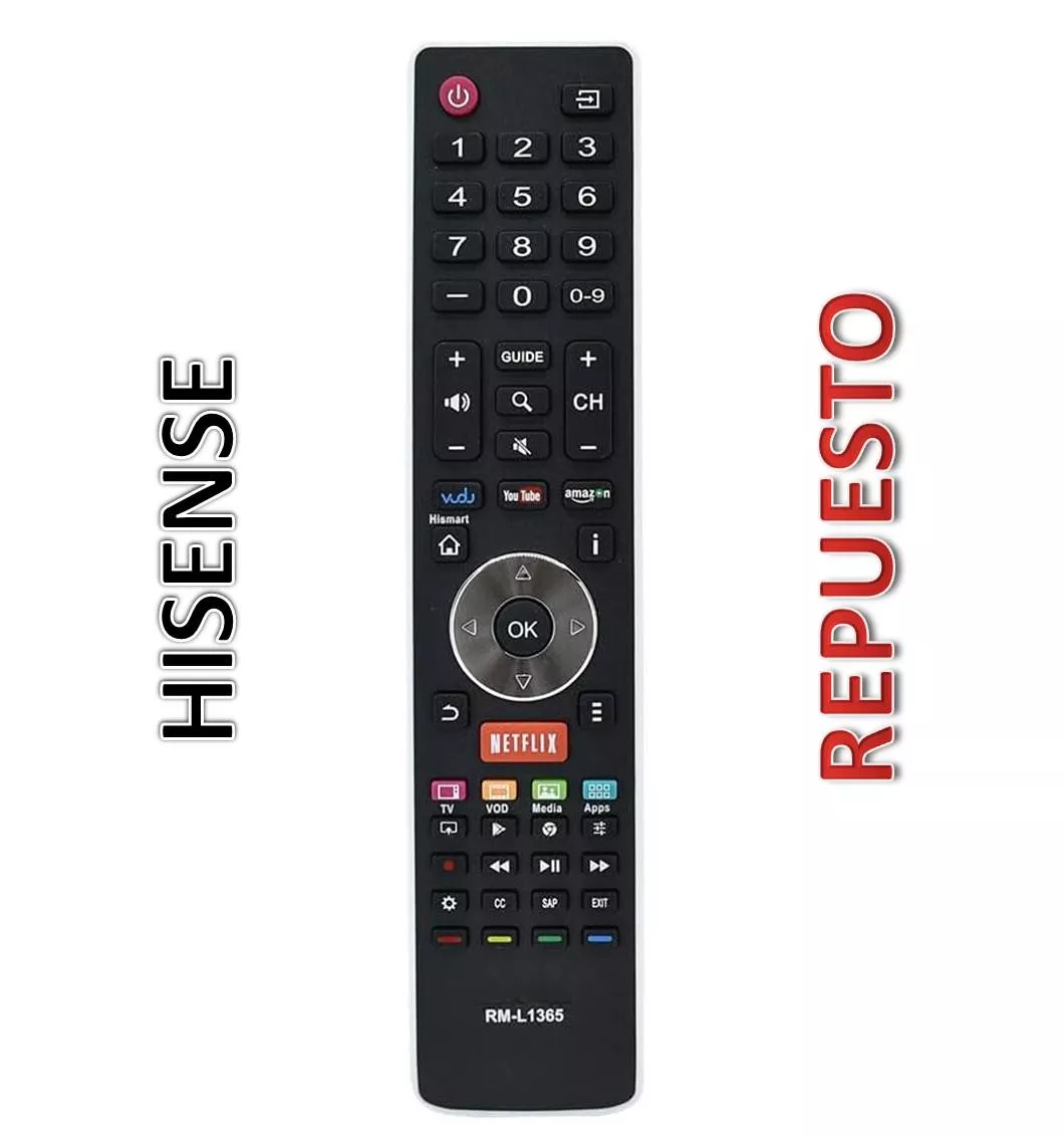 Mando Repuesto Hisense EN2A27 RM-L1365