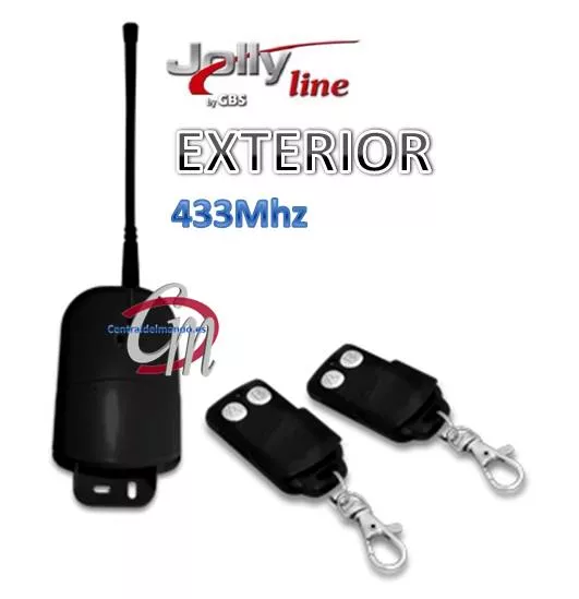 Kit Receptor Garajes con 2 Mandos 433MHz Exterior