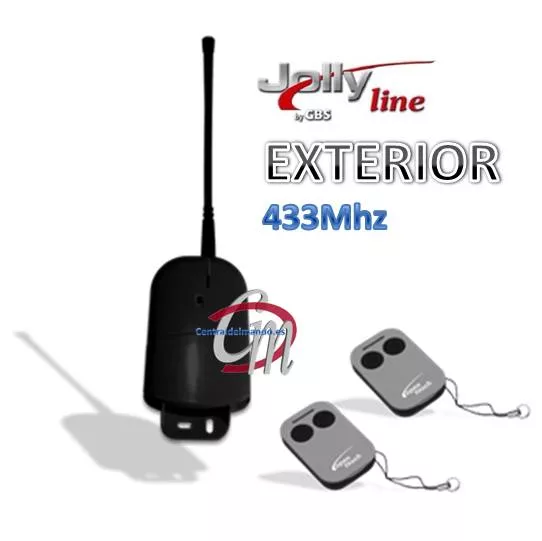Kit Receptor Garajes con 2 Mandos 433MHz Exterior