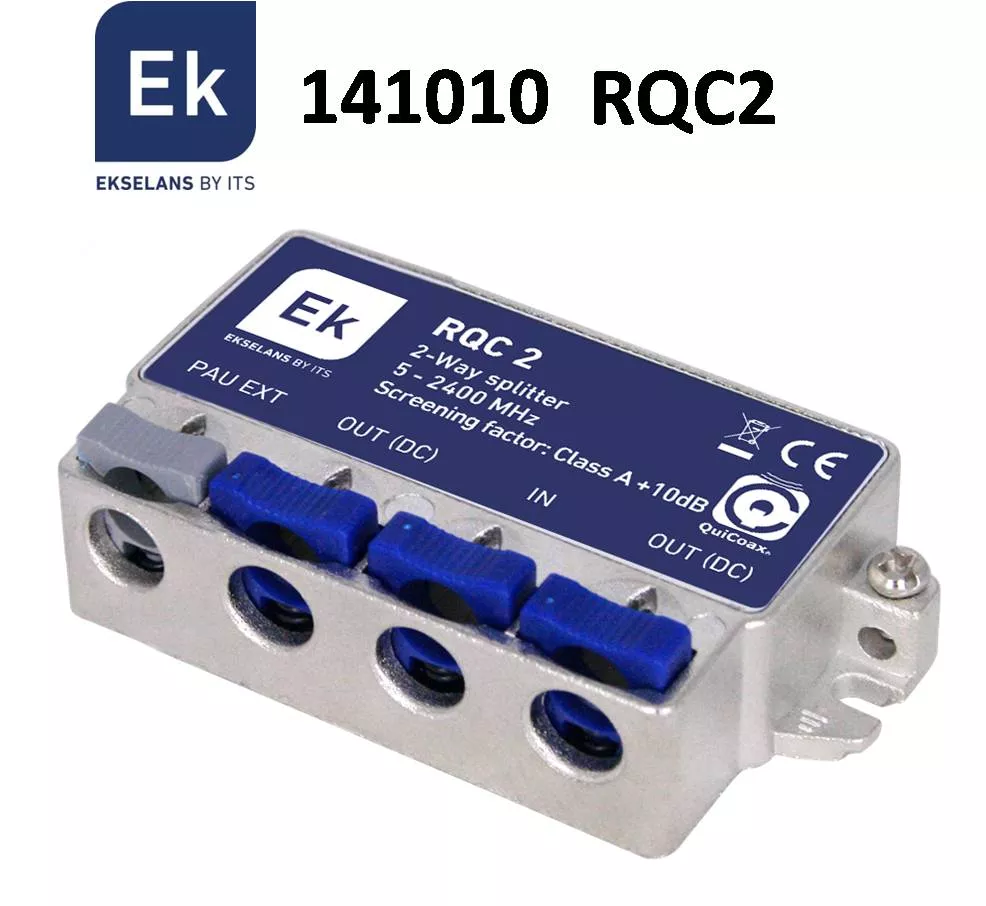 Repartidor clase A de 2 salidas EK RQC2 QuiCoax