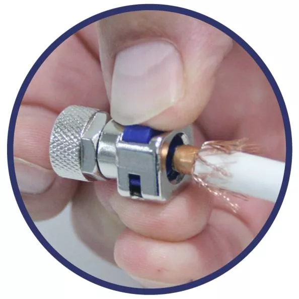 Conector F QuiCoax EK CFQC 146001