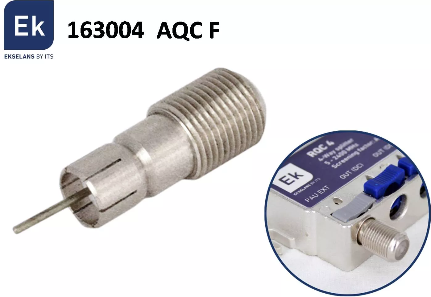 Adaptador Quicoax a F EK AQCF 163004