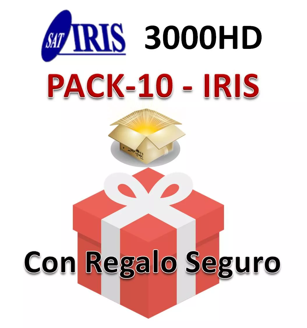 Receptor de Satelite IRIS 3000HD PACK-10