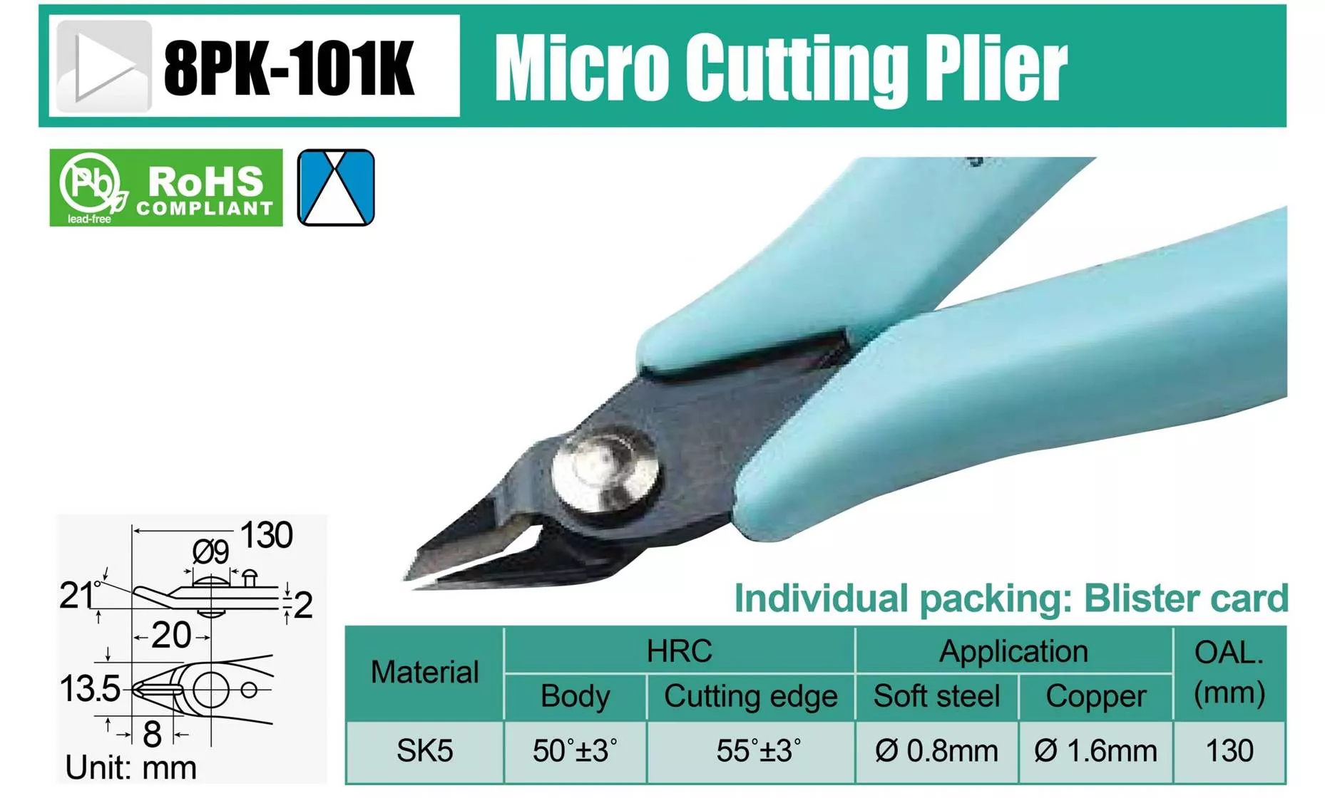 Alicate de corte Proskit 8PK-101K
