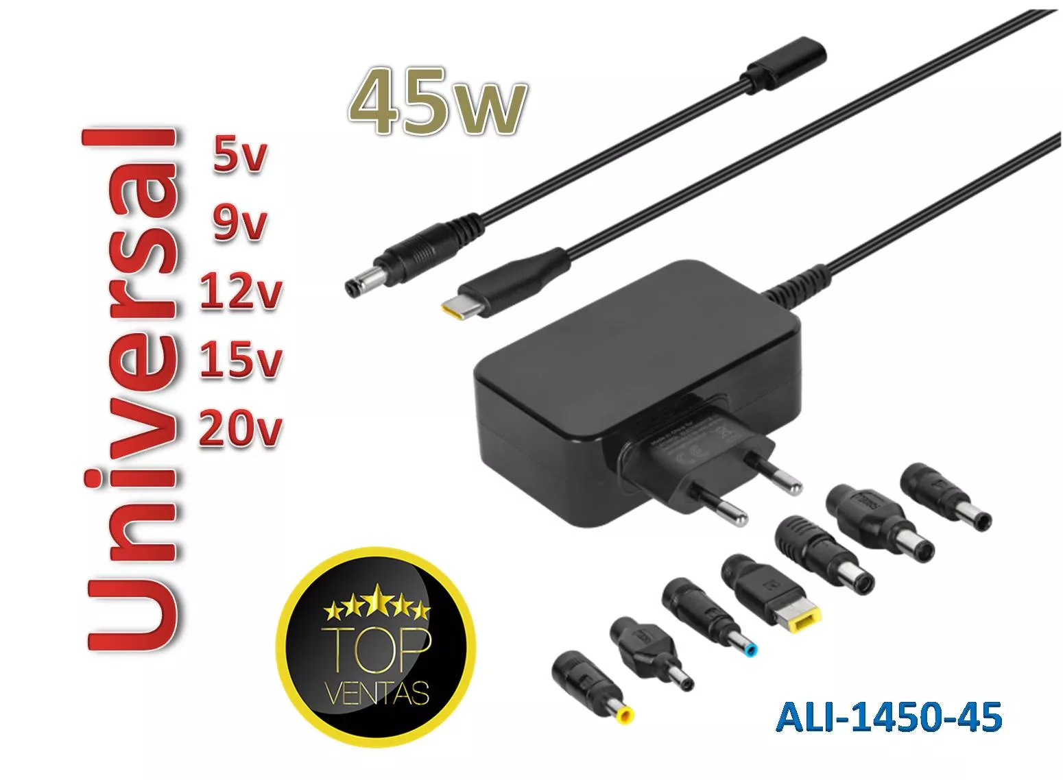 Alimentador Universal de 5 a 20V 45W Conector C