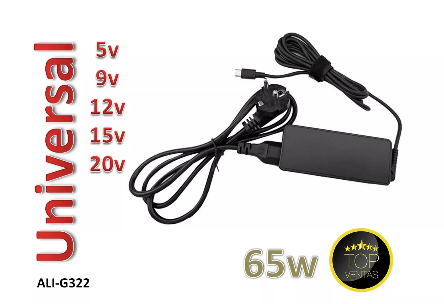 Alimentador Universal de 5 a 20V 65W Conector C