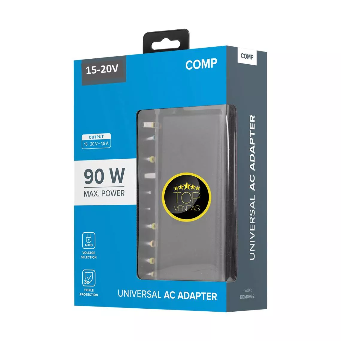 Alimentador Universal PC Automatico 90W Con Adap Tipo C