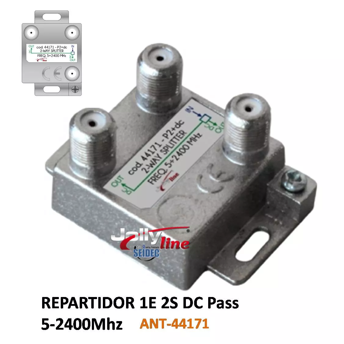Repartidor 1E 2S F-Frontal 5-2400MHz DC Pass
