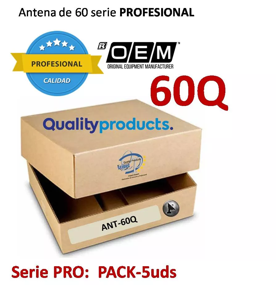 Antena Parabolica de 60 Profesional PACK-5