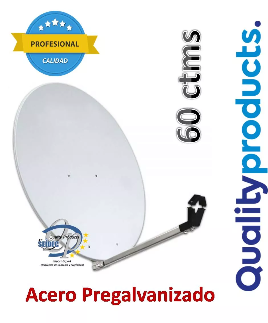 Antena Satelite de 60 Acero Quality