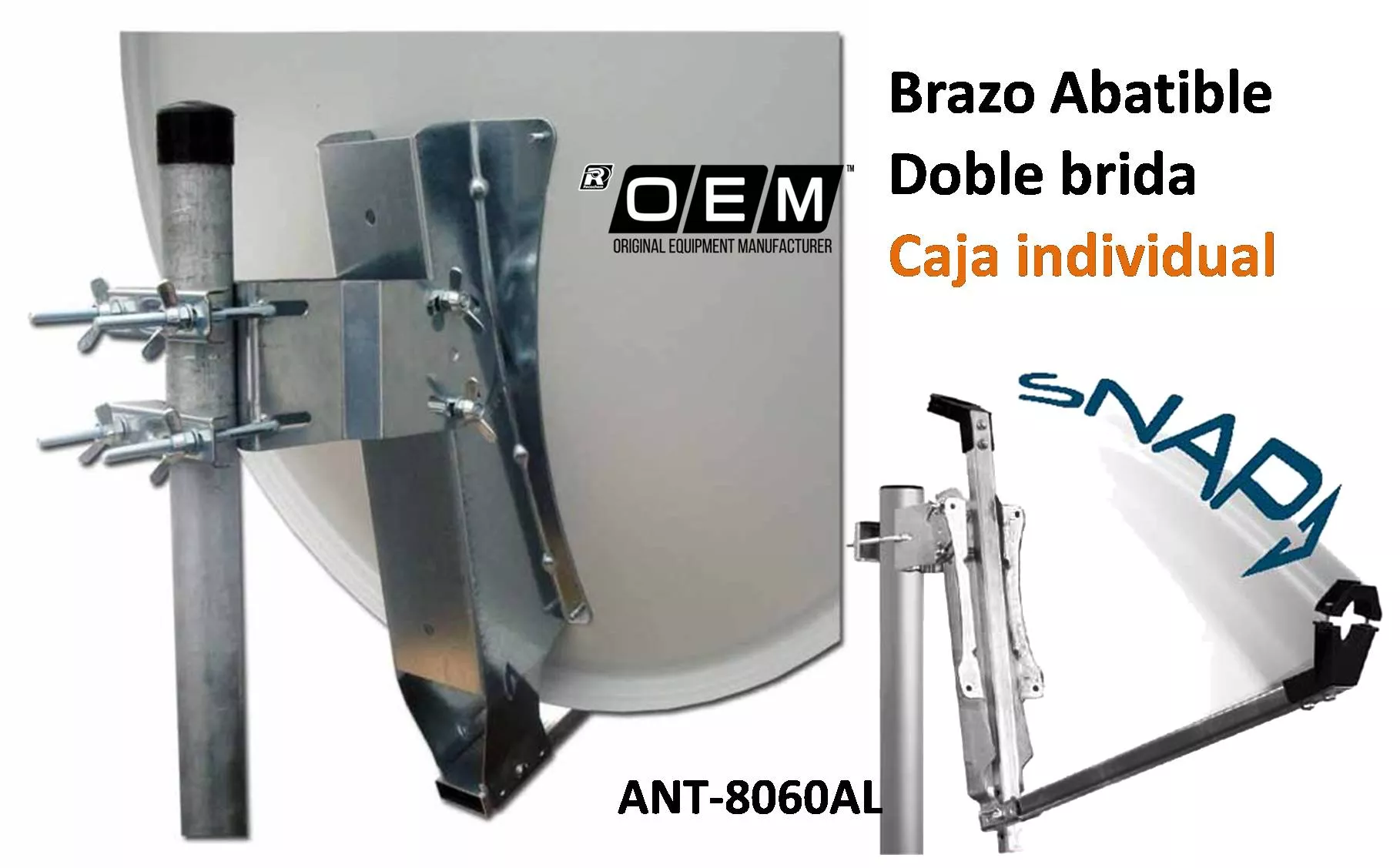 KIT Antena Parabolica de 60 Con LNB Aluminio Quality