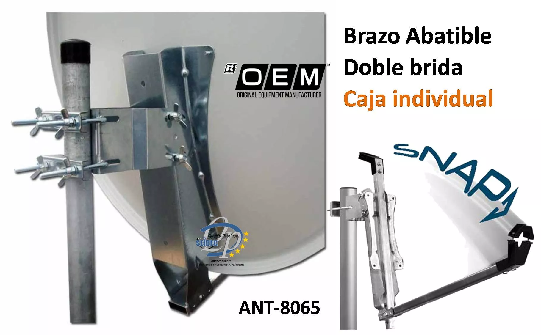 KIT Antena Parabolica de 65 con LNB Profesional