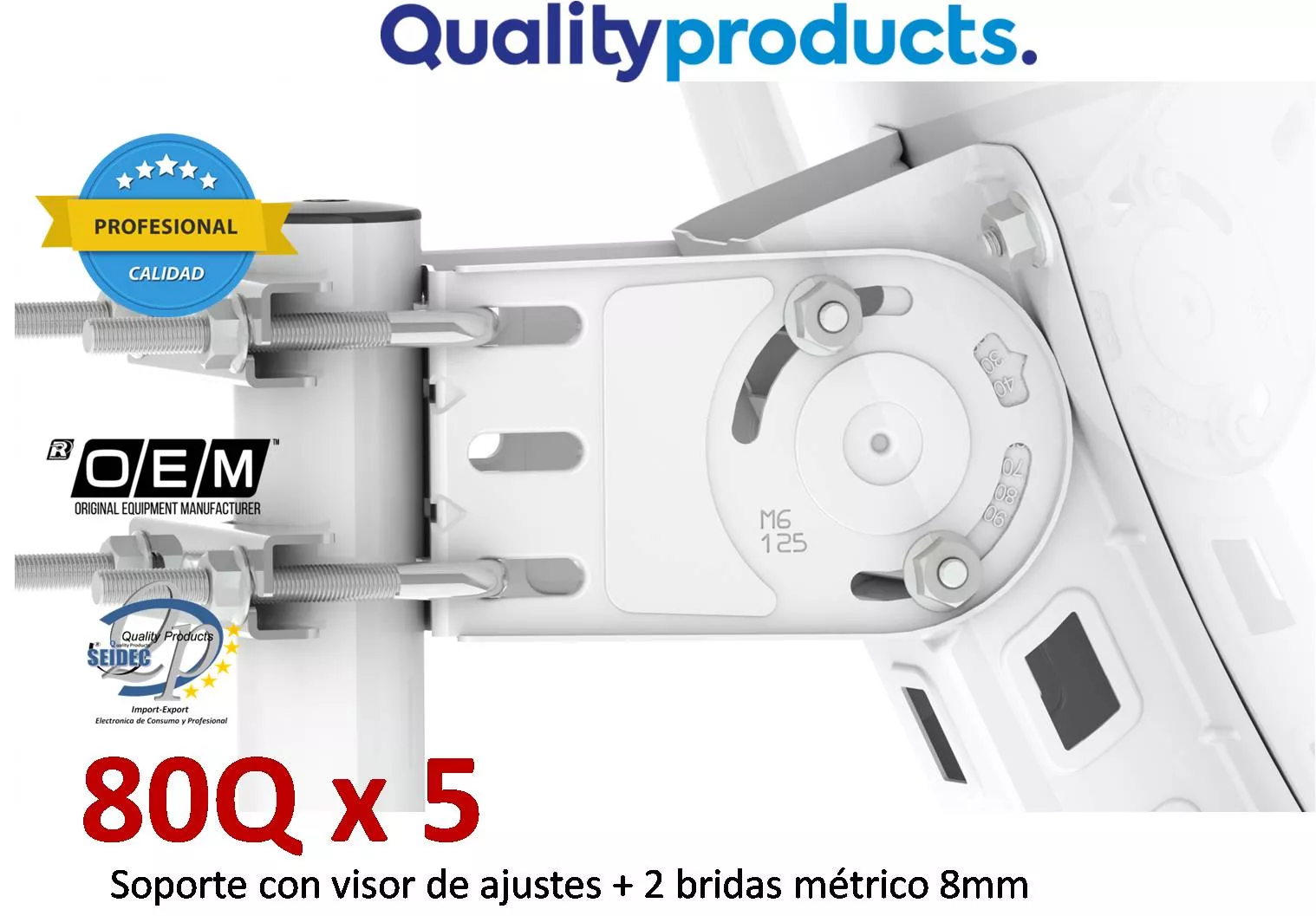Antena Parabolica Offset de 80 Serie PRO PACK-5