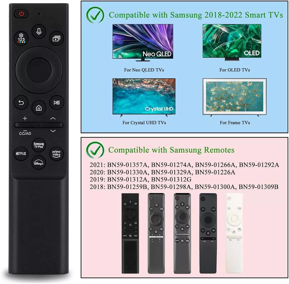 Mando Repuesto Samsung BN59-01385A VOZ y Bluetooth