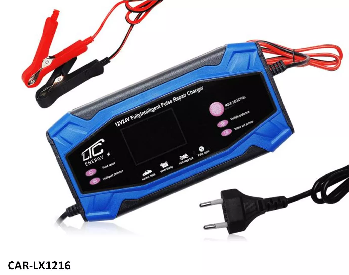 Cargador Automatico con Microprocesador 12V-8A 24V-4A