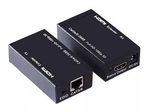 Extensor Prolongador Activo Entrada CAT6 Salida HDMI