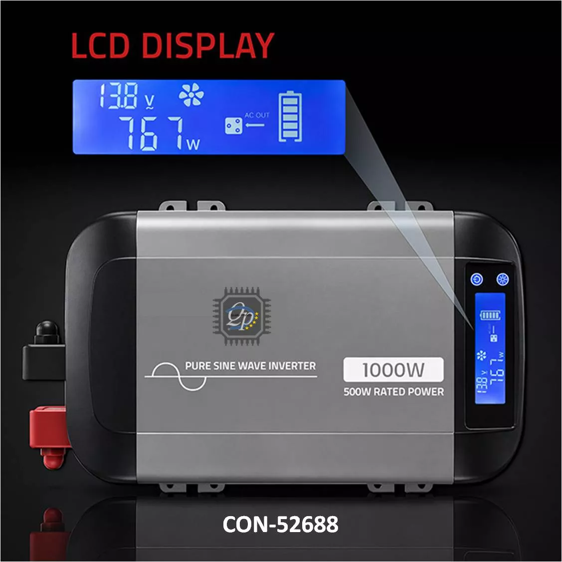Inversor de voltaje Onda Senoidal Pura 12V 220V 1000W