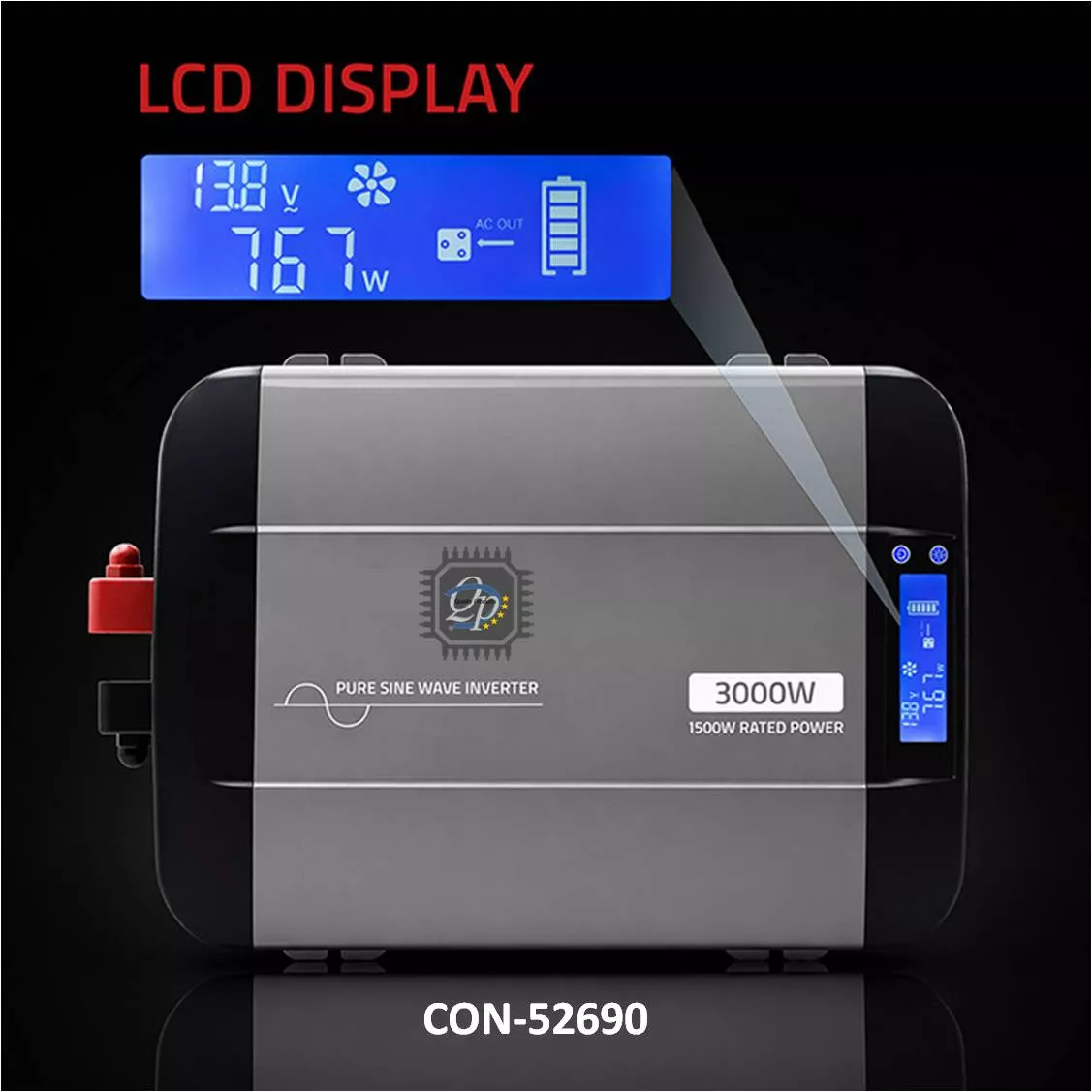 Inversor de voltaje Onda Senoidal Pura 12V-220V 3000W