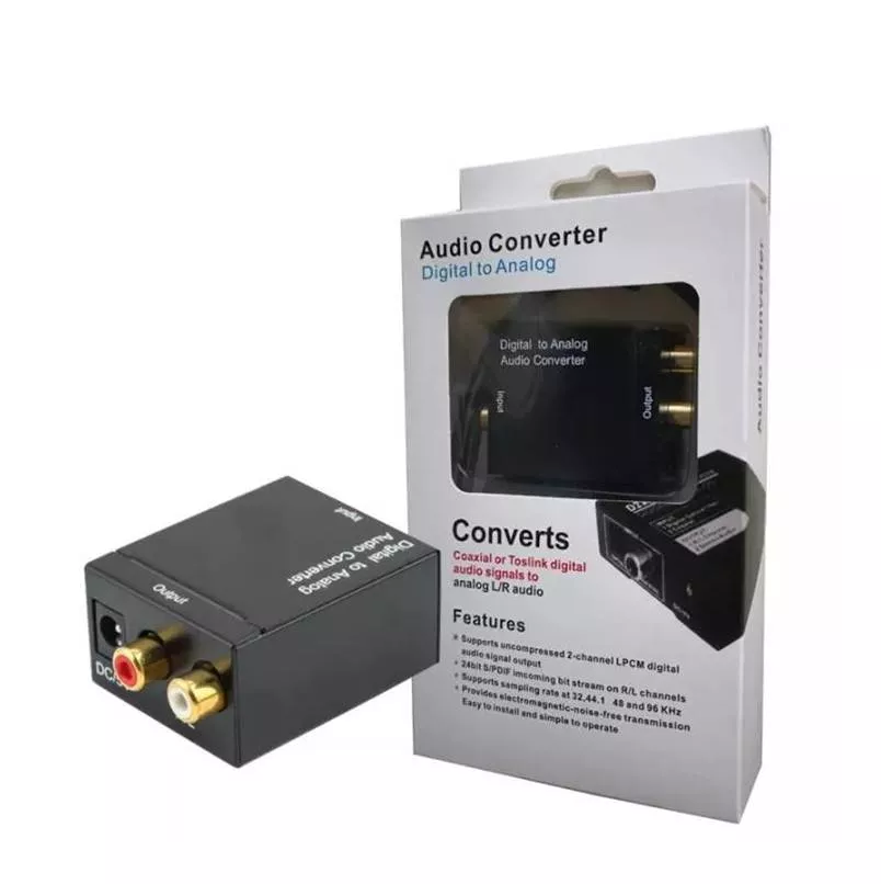 Convertidor Audio Digital Analogico RCA-Toslink