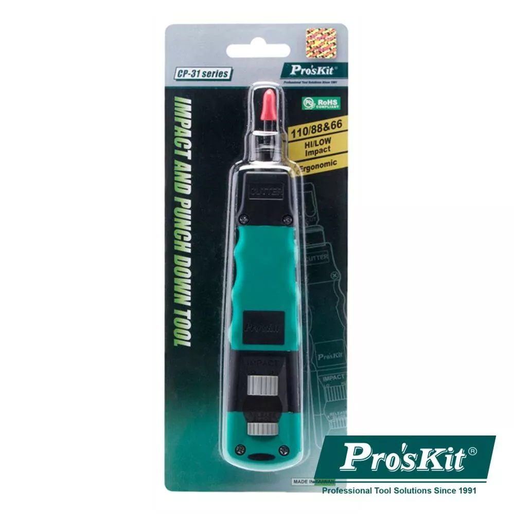 Insertadora por impacto para cable de datos tipo 110/88/66 PROSKIT CP-3148