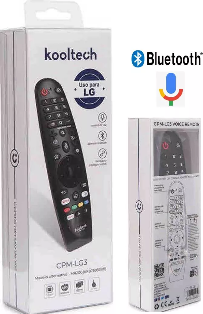 Mando Repuesto LG por Voz y Bluetooth CPM-LG3