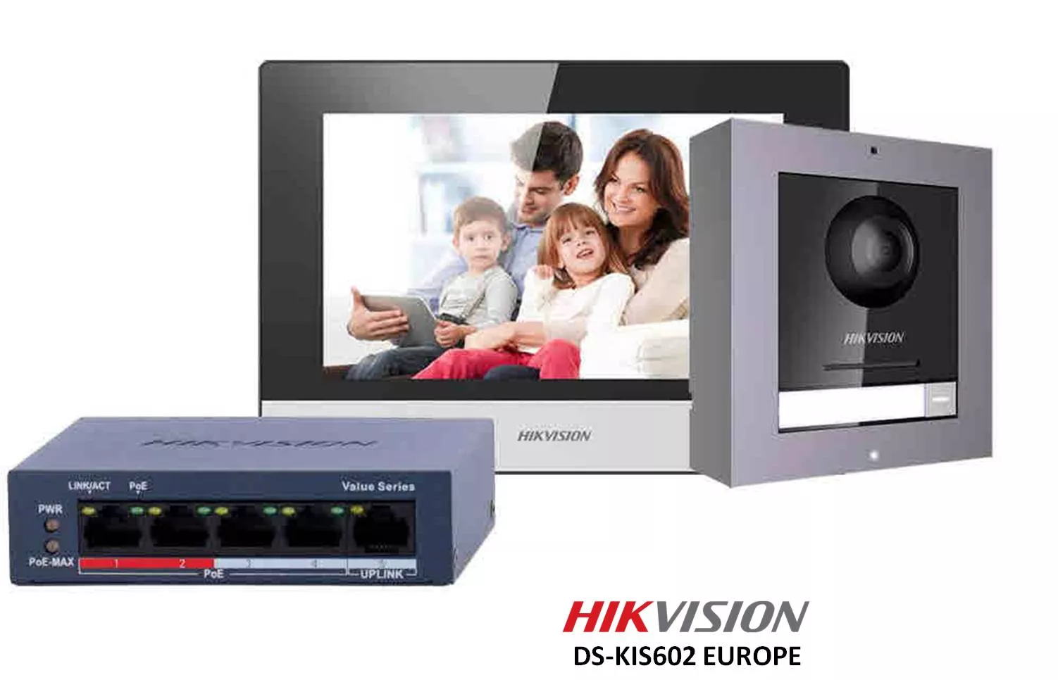 Kit de videoportero Hikvision DS-KIS602 EUROPE