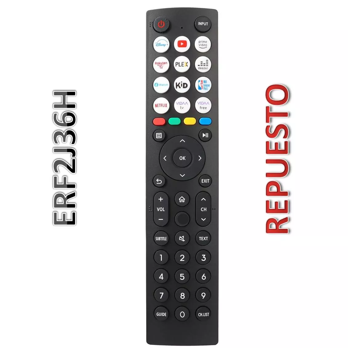 Mando Repuesto Hisense ERF2J36H ERF3A80