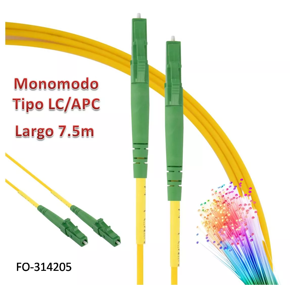Conexi&oacute;n fibra &oacute;ptica para datos LC/APC-LC/APC 5m