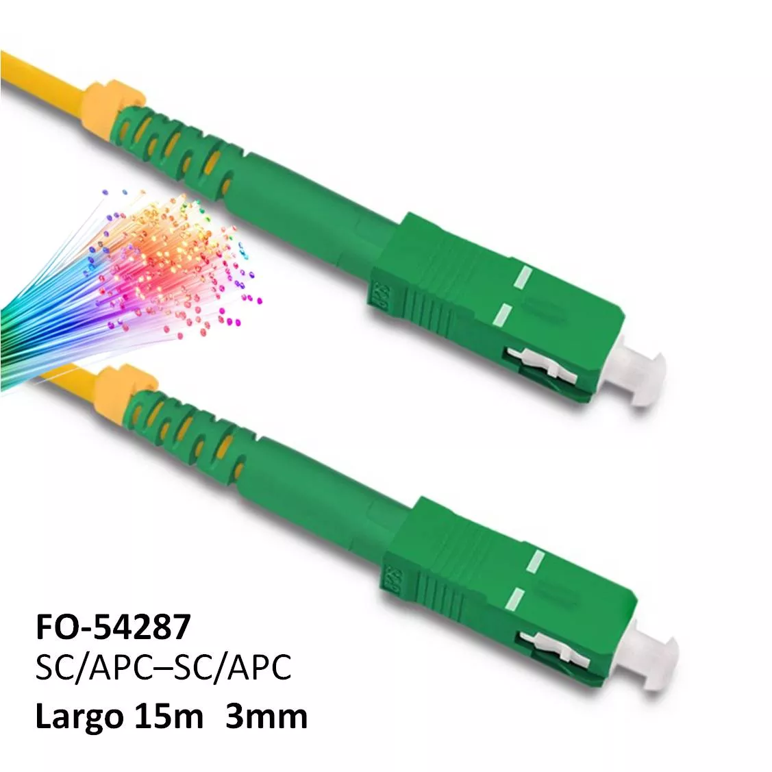 Latiguillo fibra optica SC/APC SC/APC 3mm 15m
