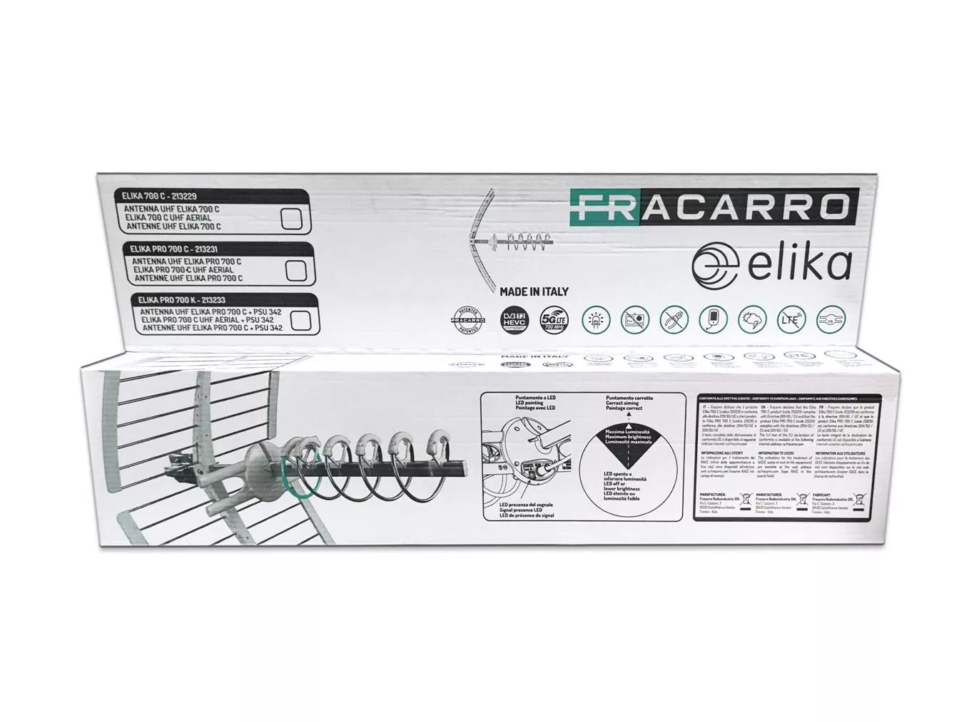 Antena terrestre Fracarro Elika 700C PRO 213231 47dB