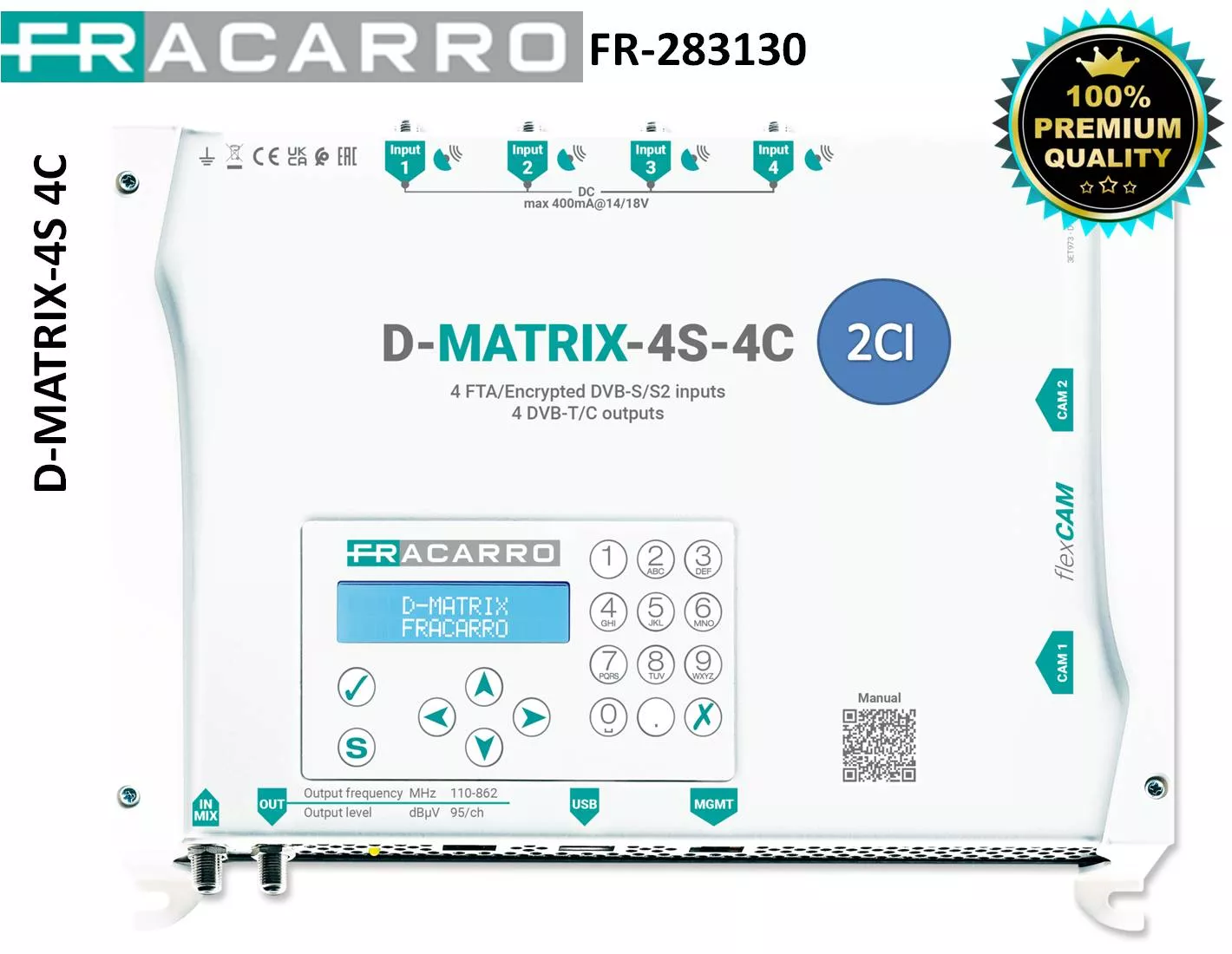 Cabecera Compacta Fracarro D-MATRIX-4S-4C 283130