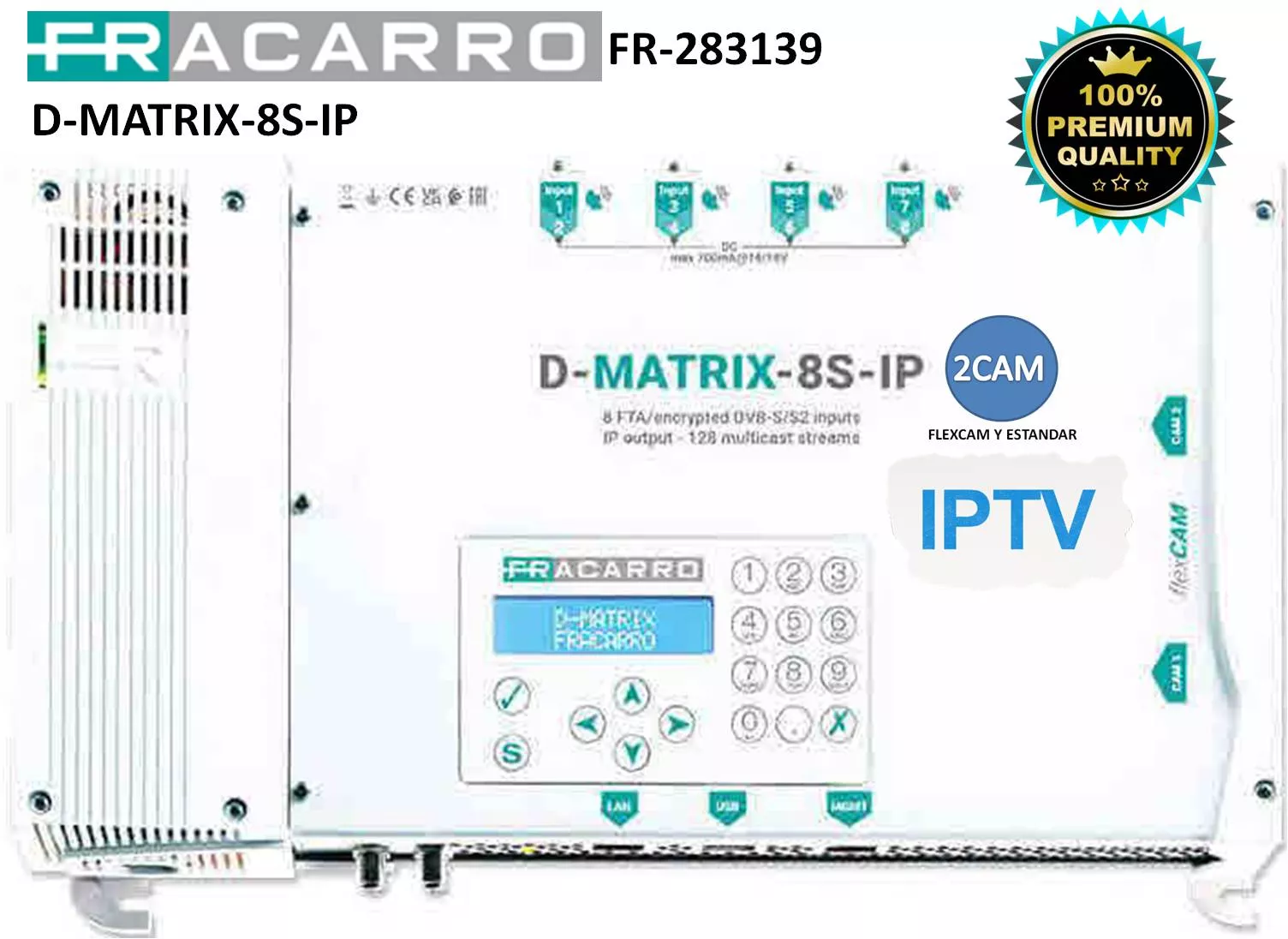 Cabecera Compacta Fracarro D-MATRIX-8S IP 283139