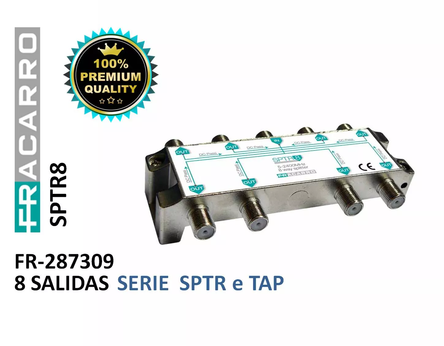 Repartidor 1E 8S Fracarro SPTR8 Quality