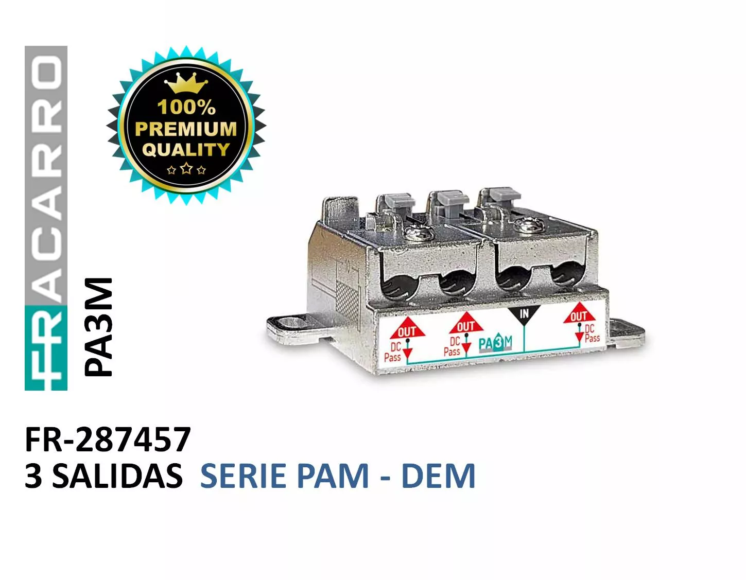 Repartidor 1E 3S Tipo Brida Fracarro PA3M 287457