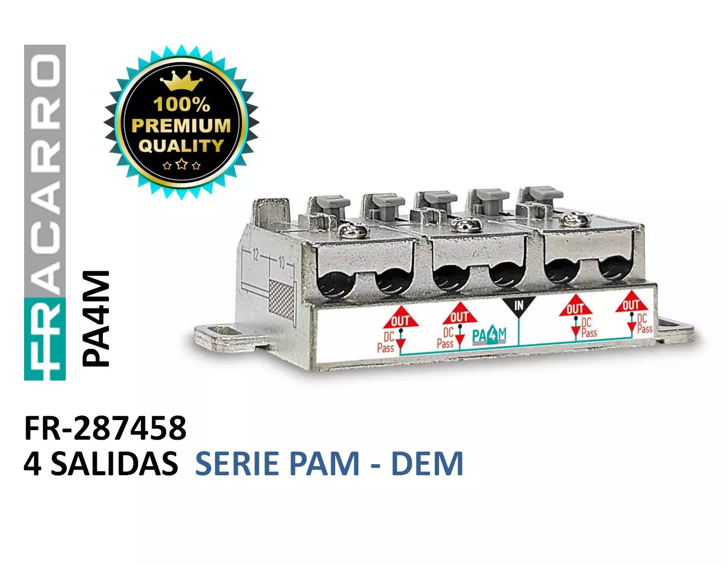 Repartidor 1E 4S Tipo Brida Fracarro PA4M 287458