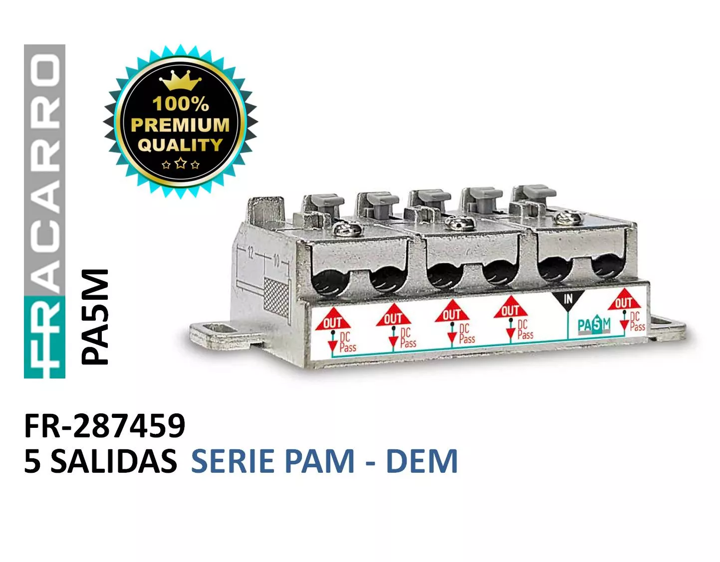 Repartidor 1E 5S Tipo Brida Fracarro PA5M 287459