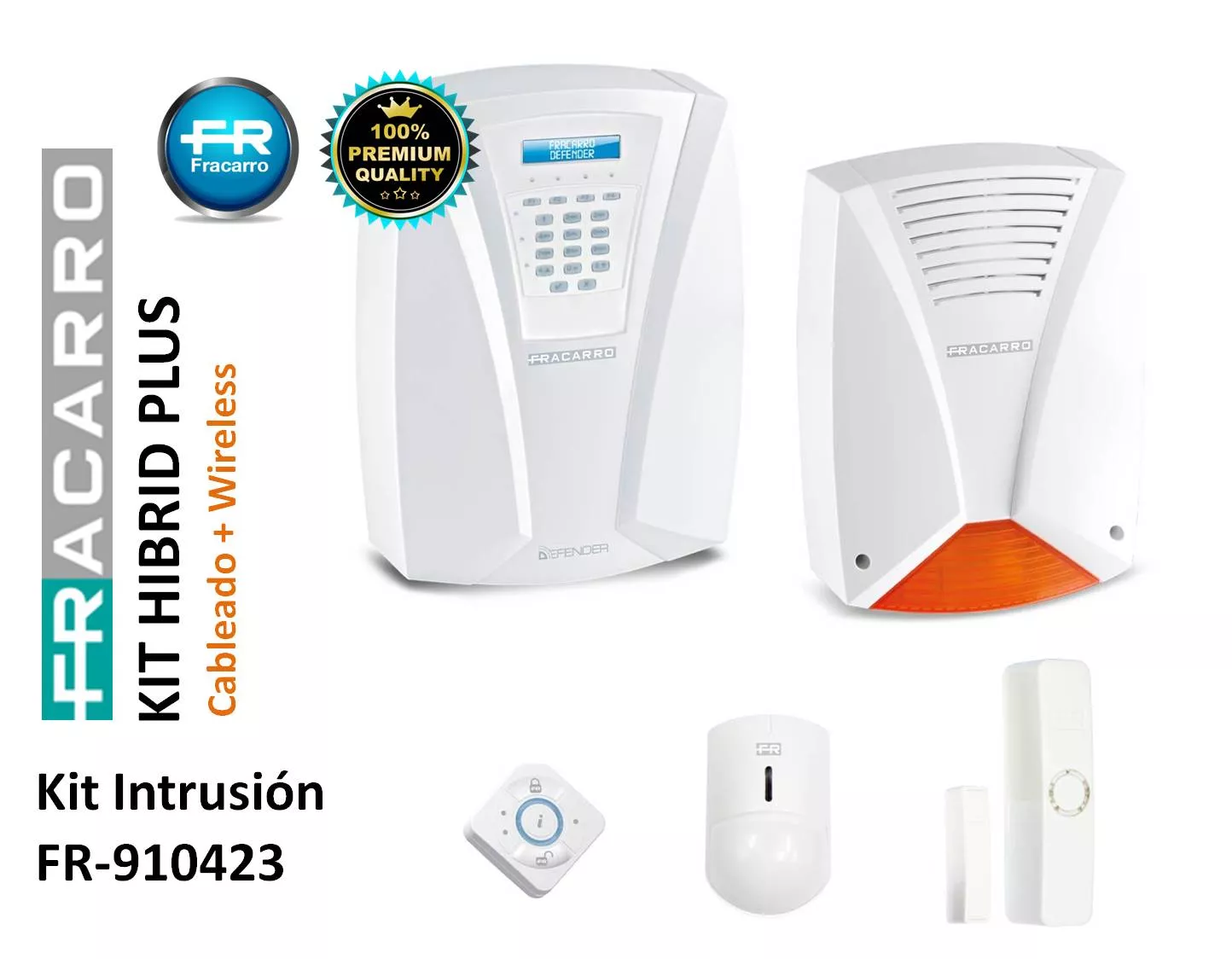 Kit Alarma Inalambrico Fracarro  KIT-HYBRID-PLUS 910423