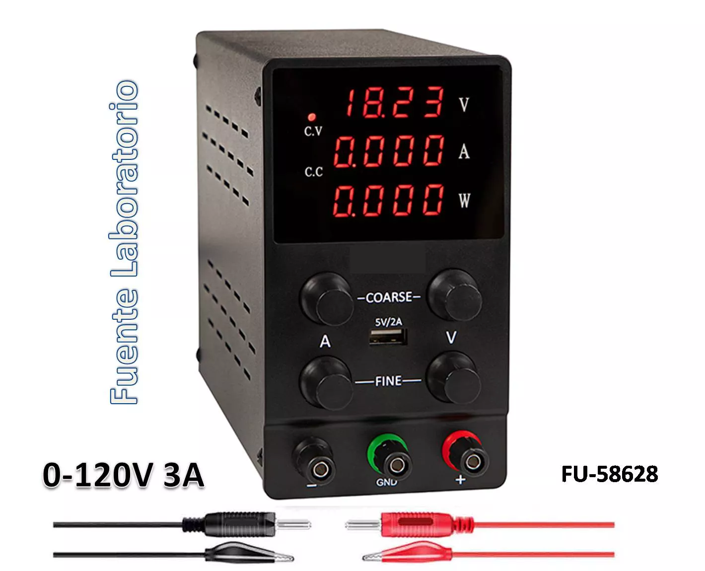 Fuente de alimentacion laboratorio de 0 a 120V 3Amp