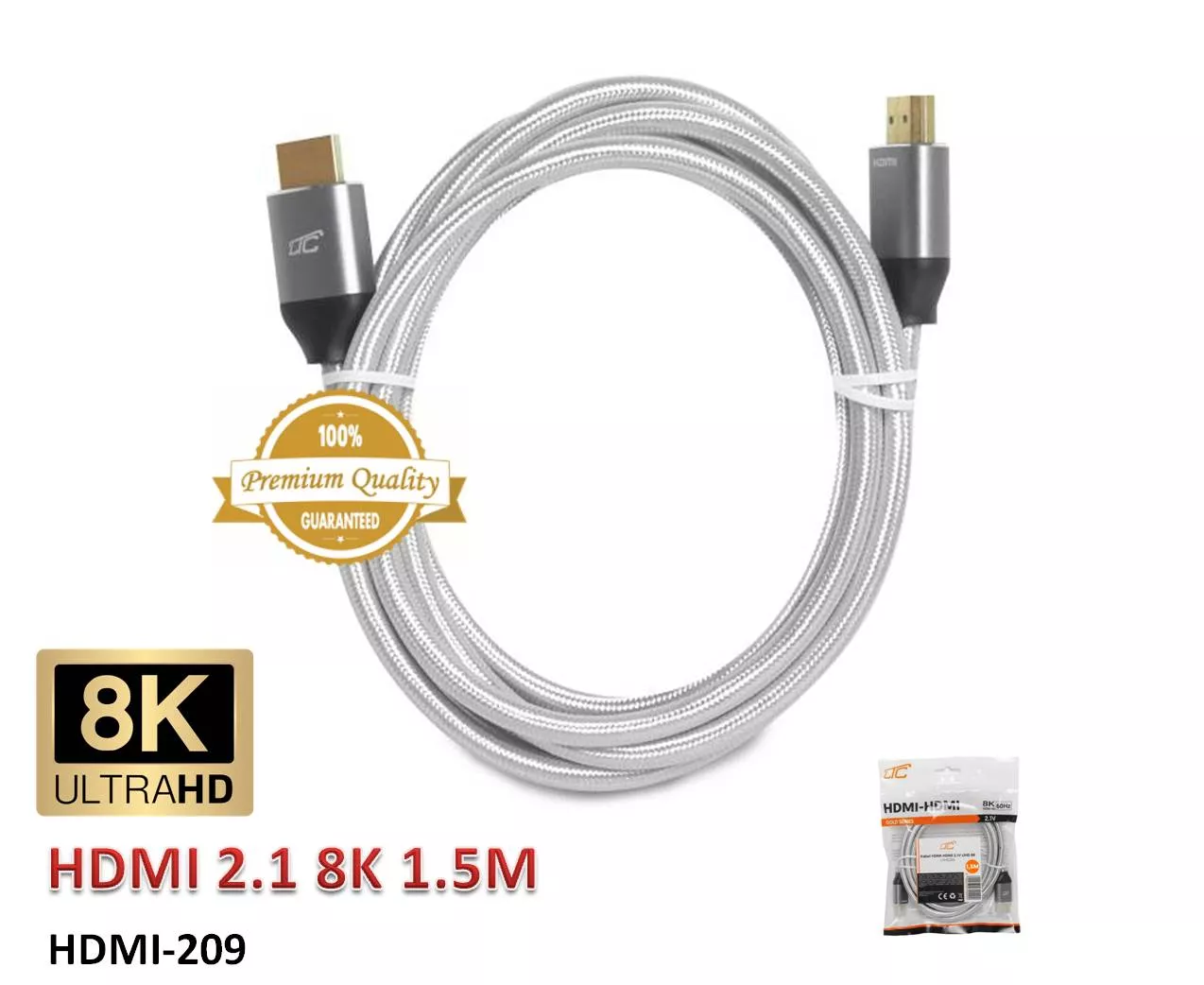 Conexion HDMI 2.1 8K Quality 1.5M