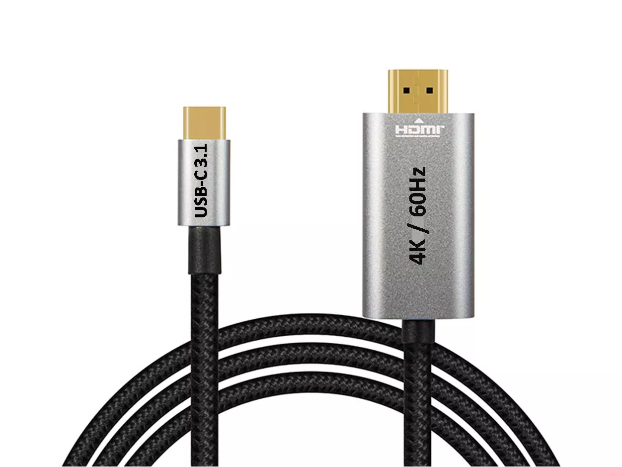Cable adaptador USB Tipo C a HDMI 4K 60Hz 2M