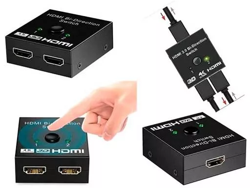 Conmutador HDMI BI-Direccional Switch 4K UltraHD