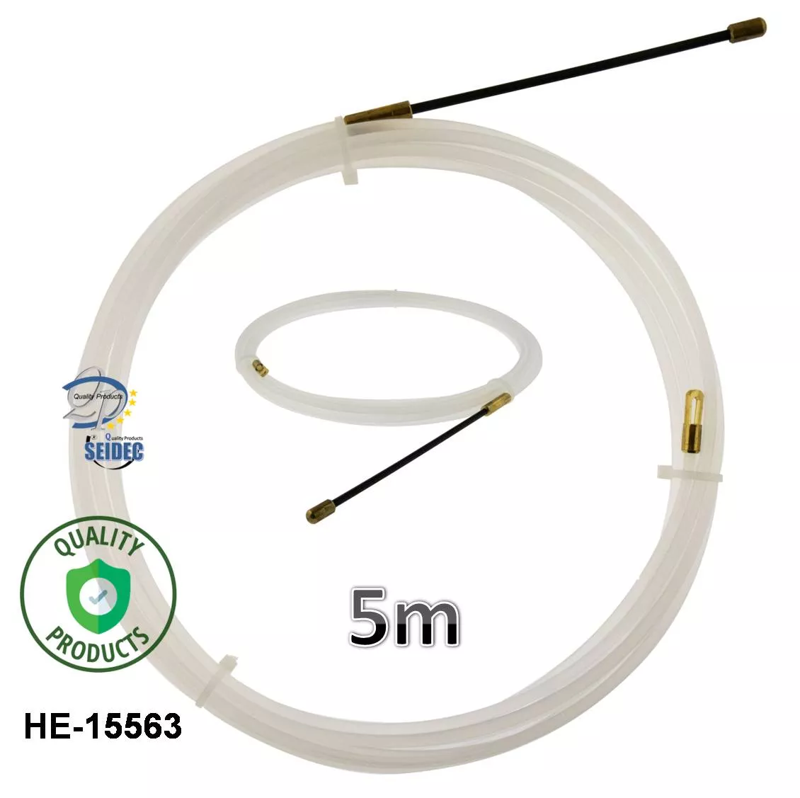 Guia pasacable 3mm Largo 5m Nailon Transparente