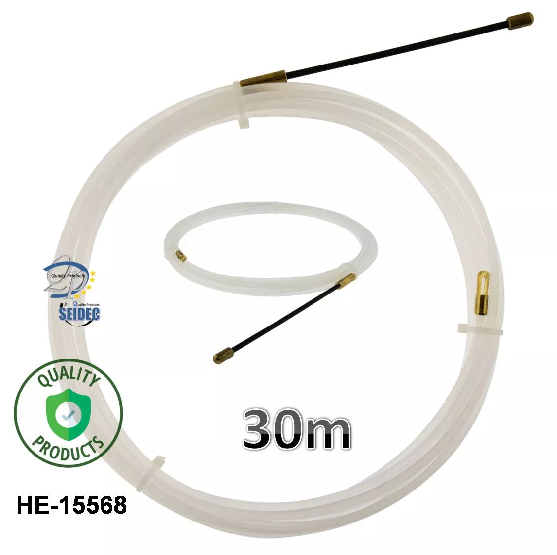 Guia pasacable 3mm Largo 30m Nailon Transparente