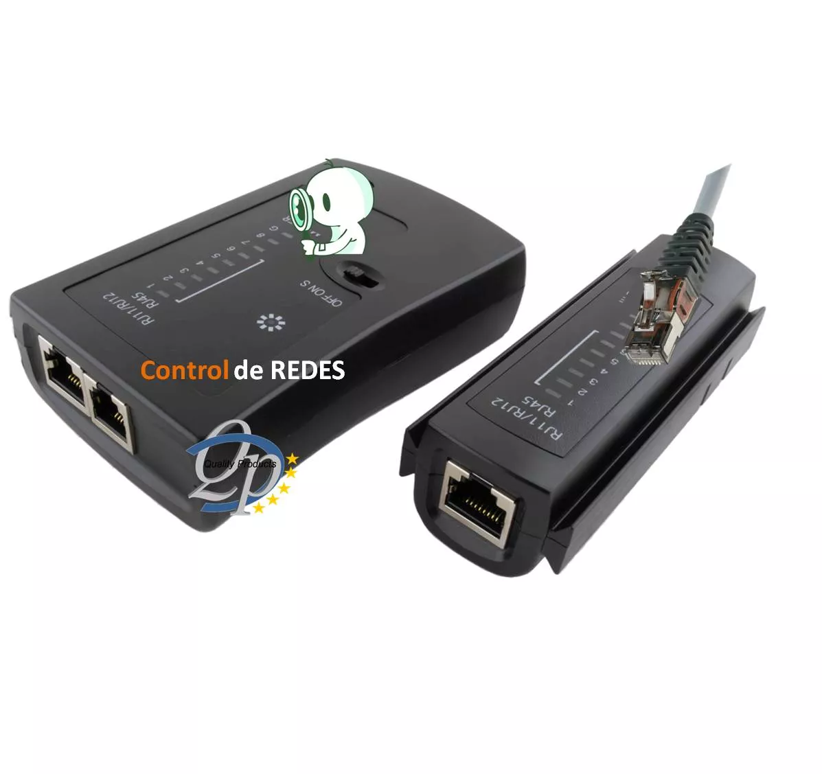 Comprobador de REDES RJ45 CAT5/6/7