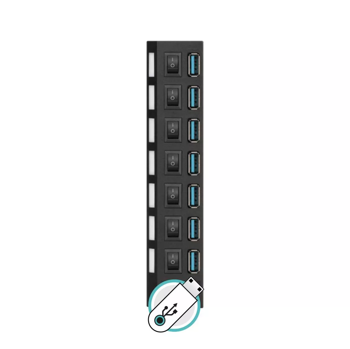 Base 7 Puertos USB 3.0 5Gbps Con Int