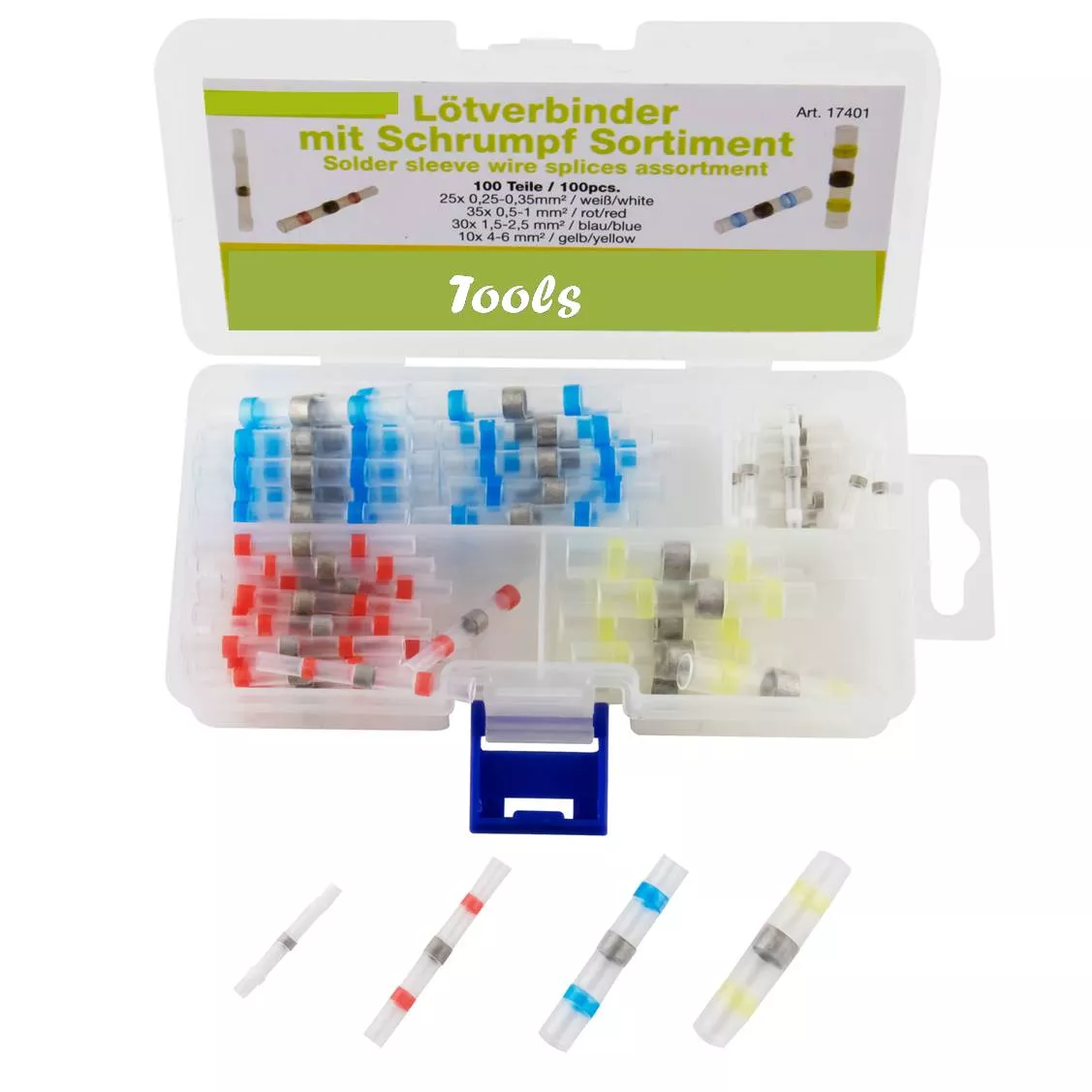 KIT 100 Conectores para soldar interno