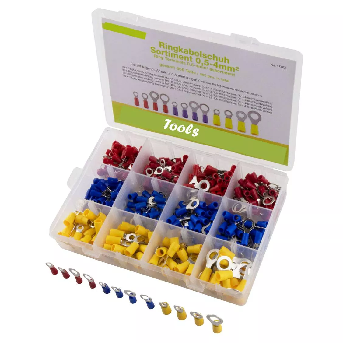 KIT 360 Conectores Surtidos para cable Anular