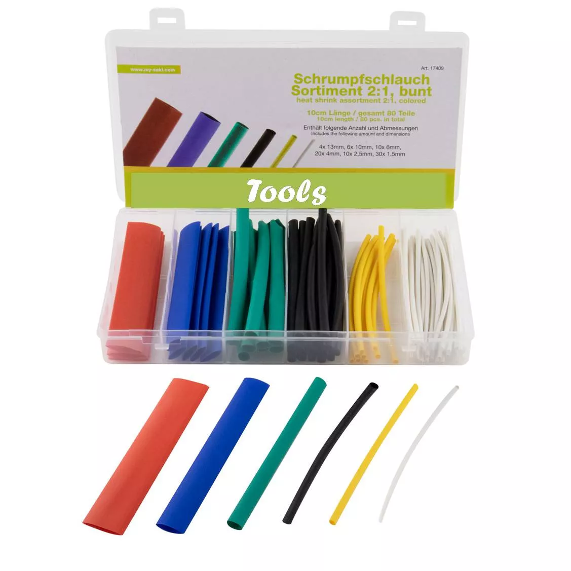 KIT 80 Fundas Termorretractil Colores 10cm