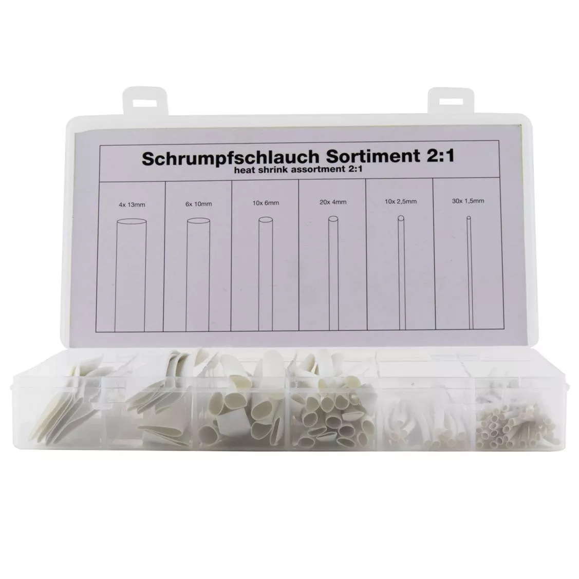 KIT 80 Fundas Termorretractil Blanco 10cm