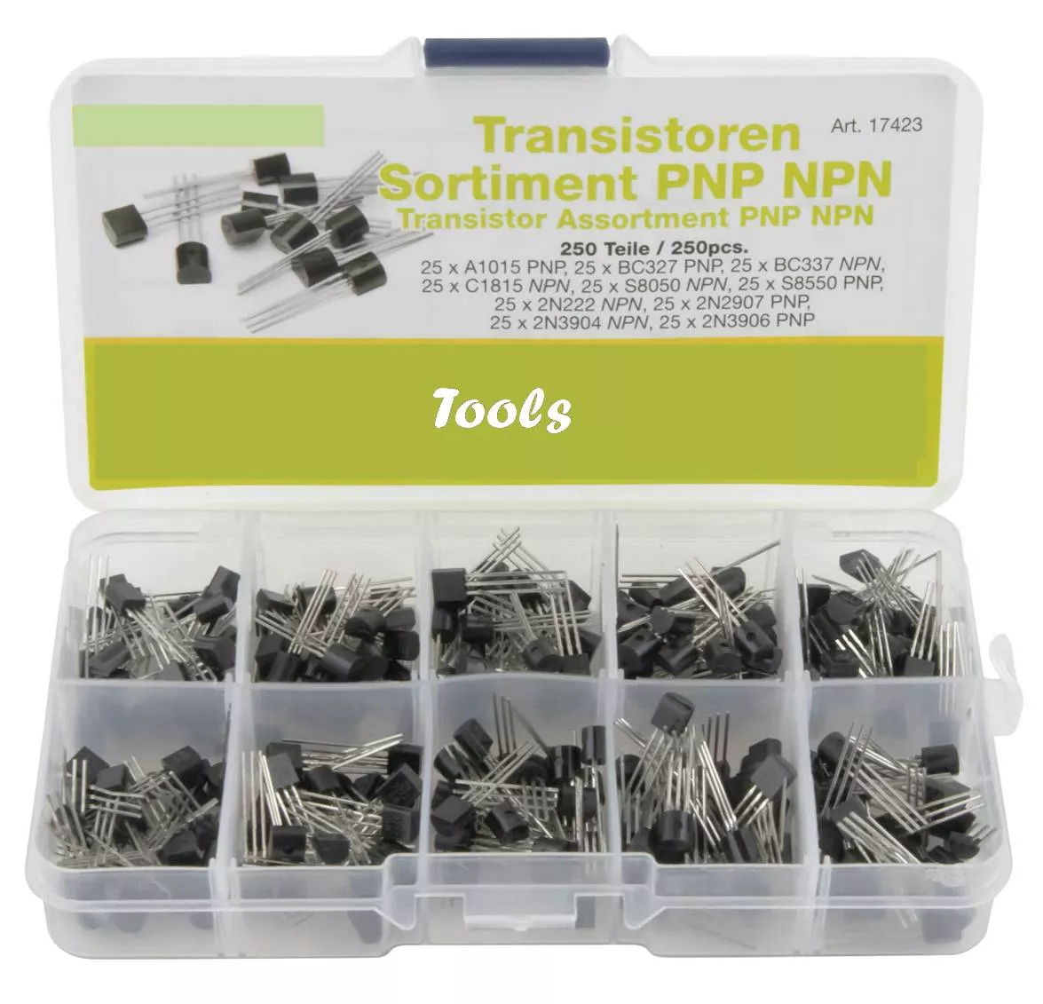 KIT 250 Transistores surtidos NPN y PNP